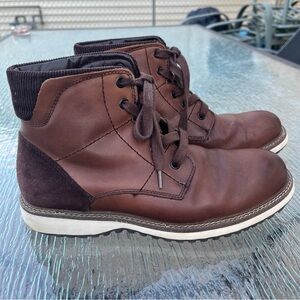 Logan Hill Take A Hike Men's Brown Leather Hiking Trail Boots